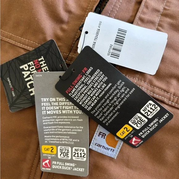 Carhartt Men's Flame Resistant Full Swing Quick Duck Lined Jacket. NEW with tags - Picture 4 of 5